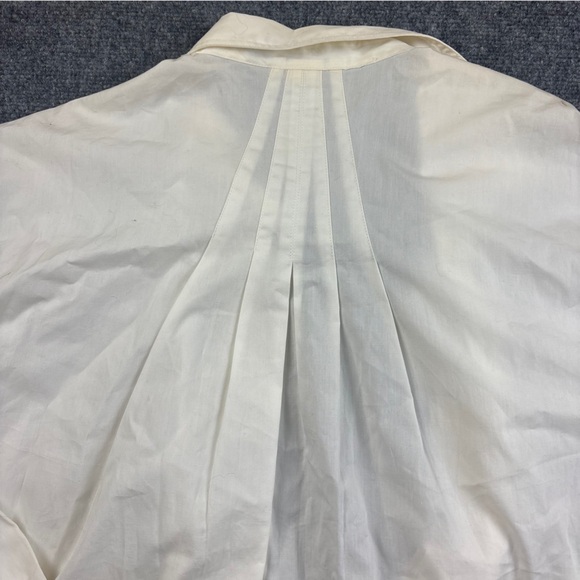 WOOLRICH Women’s Vintage White Button Up Blouse w/ embroidery size: XL - Picture 4 of 7